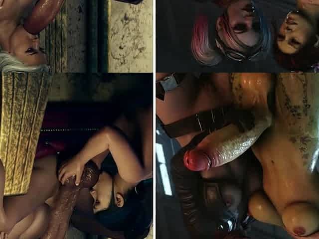 Hot 3D redhead licking a pussy while getting fucked