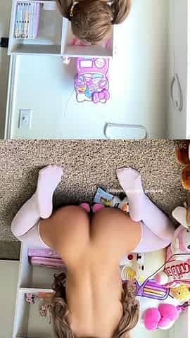 Stacked brunette goes solo toys and masturbation