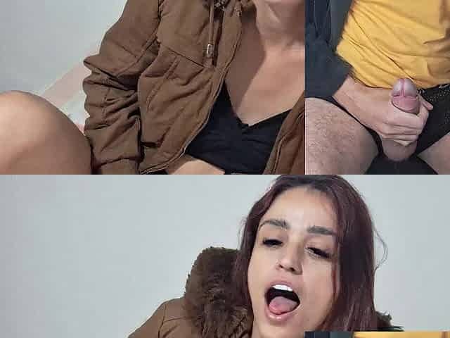 Reacting live to my fan's dong who came when that guy saw me!