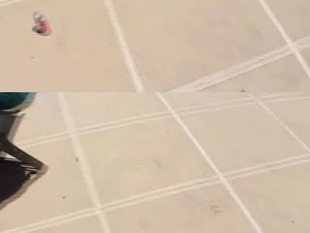 Little April Paint Her Feet Nails
