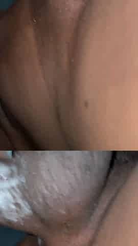 Bbw creams on black cock