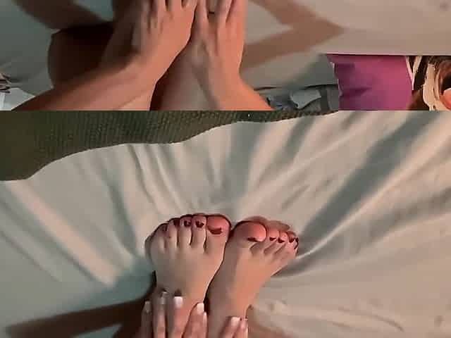 Sensual Foot Massage That Leads To Cumshot Masturbation On My Feet