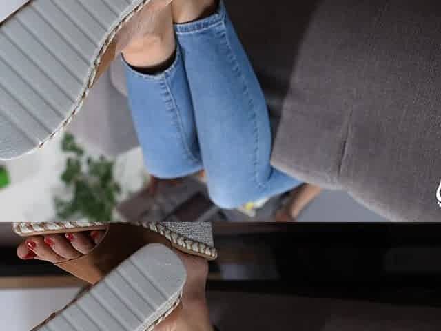 Bored Asian Housewife's Sexy Feet and Slippers
