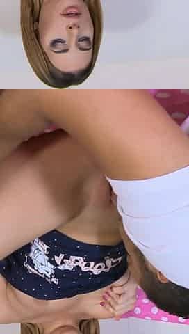 Busty blonde peacherino Ally Breelsen sucks dick and gets it in her hole