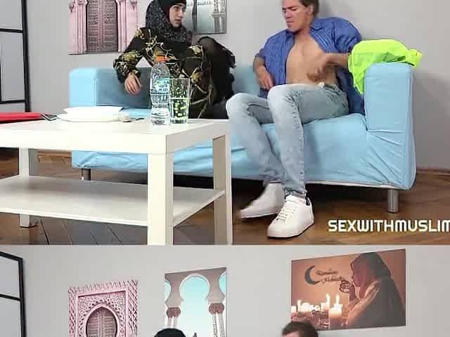 Lunita Galactica Sexy Muslim Babe Spreads Her Legs Instead Of Cooking Lunch