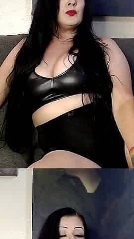 Sexy Leather Smoking a Cigarette
