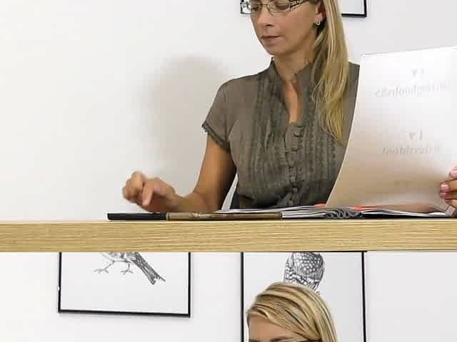 Office Glasses Pantyhose and HighHeels Everything what You