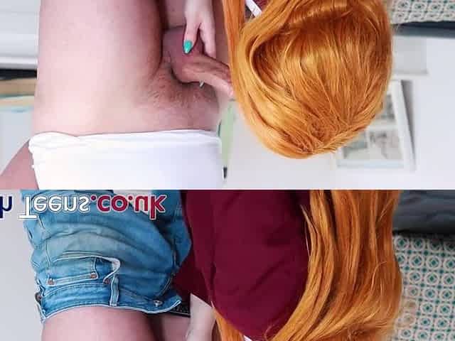 British Redhead, Victoria Greene Sucks, Bangs and Swallows Cum