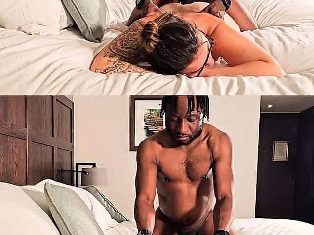 Amateur brunette doggystyle fucks a big cock