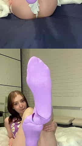 Sexy Emo Teen Dildoing And Foot Fetish