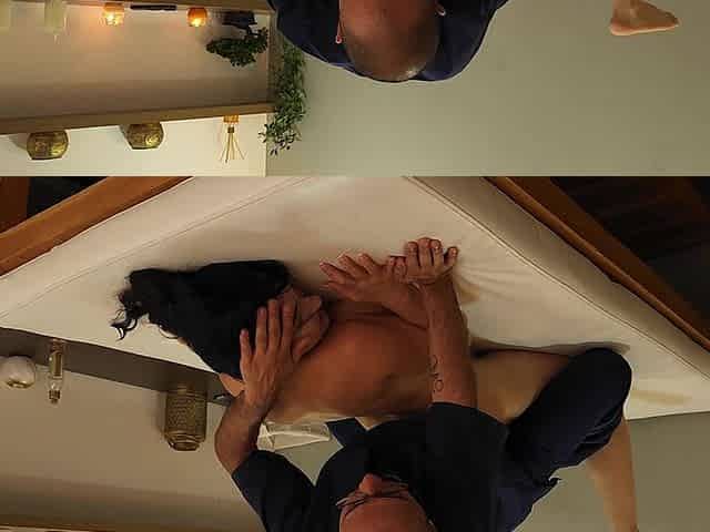 My Husband Gives Me a Happy Ending Massage with a Masseur with a Huge Cock