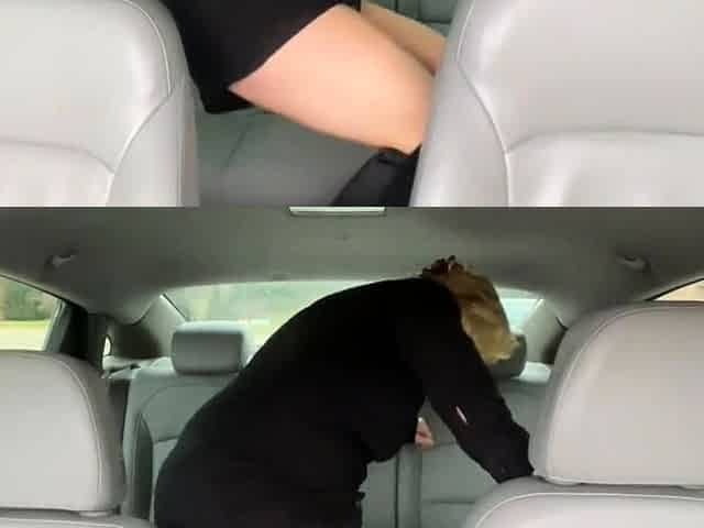 Blonde Babe Squirts in Walmart Car Park