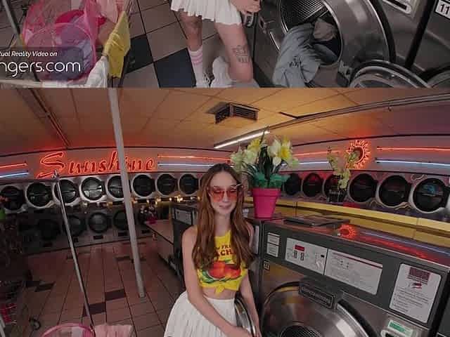 VR Bangers: Teen Redhead Blows Your Giant Jock Whilst U Metallic Her Soaked Pants