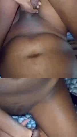 Sexy Kenyan angel shows Afro fire in couch