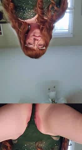 Violet lovely amateur redhead woman toying