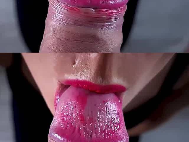 POV Extreme Close up Blowjob - I Chocked on Husbands Huge Load, Cum in Mouth