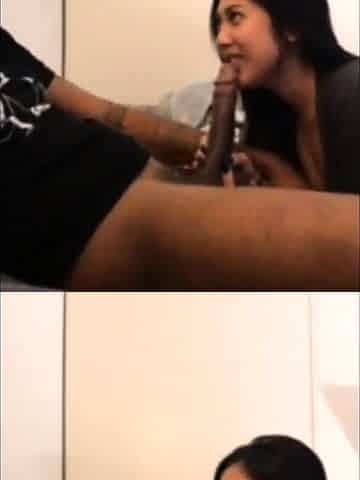 Asian Amateur Sucks Her Partner's BBC