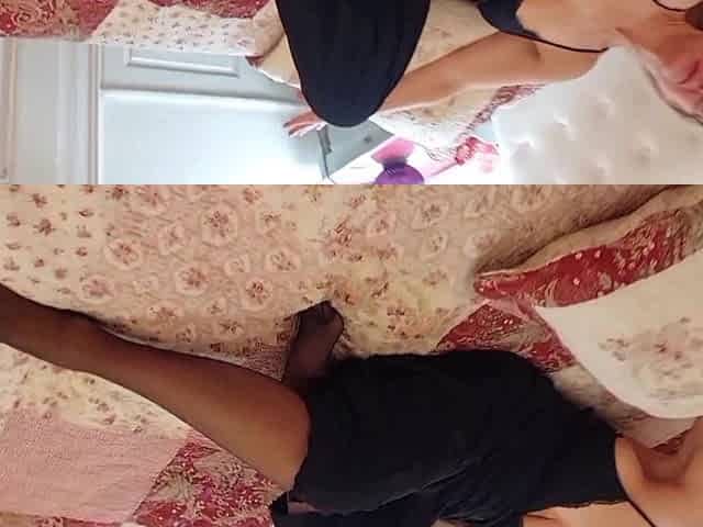 Mature Blonde Wife Enjoys Sex in Stockings