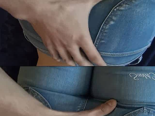 Bubble Butt Teen Stepsister Looked Way Too Hot In Just Her Jeans And Bra!