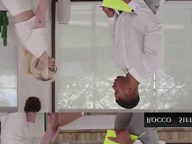 ROCCO SIFFREDI - Ravanous Golden-haired Secretary Hardore Railed By MONSTER PENIS