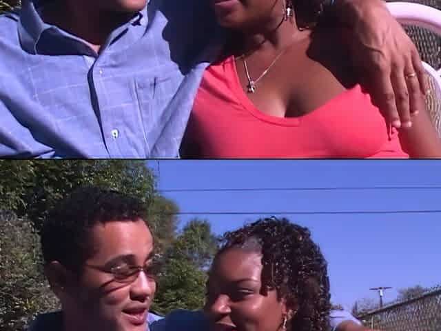 Ebony wench can handle and ebony and a white shlong at the same time