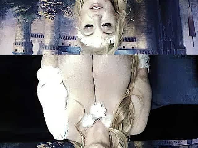 Sexy blonde babe with big boobs fucking hard