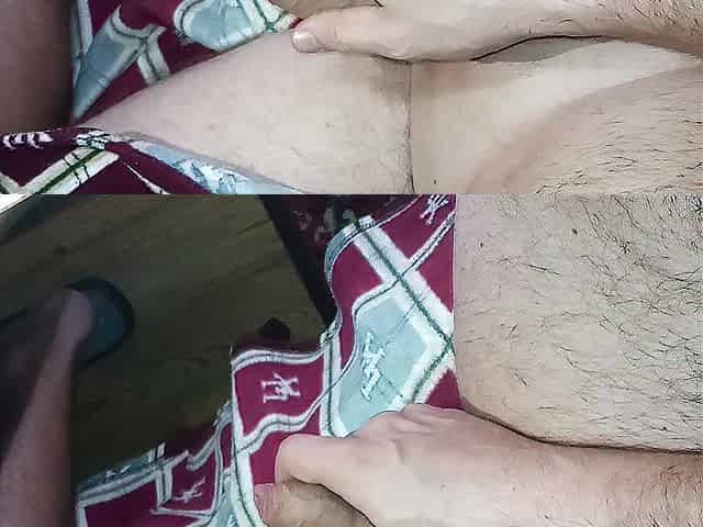 High-quality home masturbation with metal balls rings!