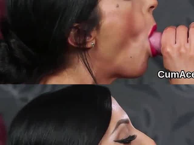 Nasty Peach Gets Sperm Load On Her Face Gulping All The