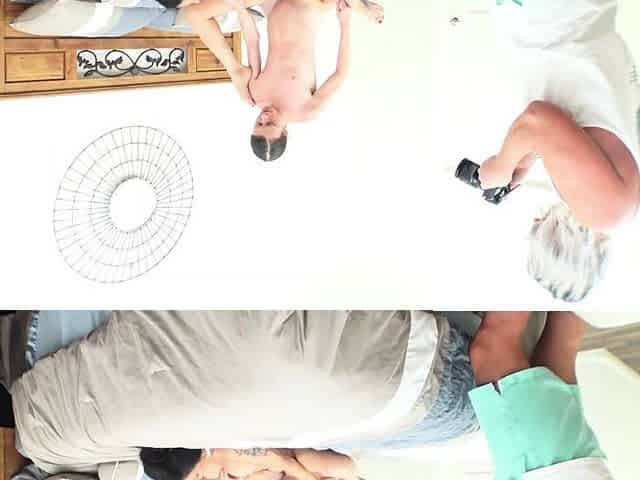 Behind the scenes with big tit cougar Melissa Johnson