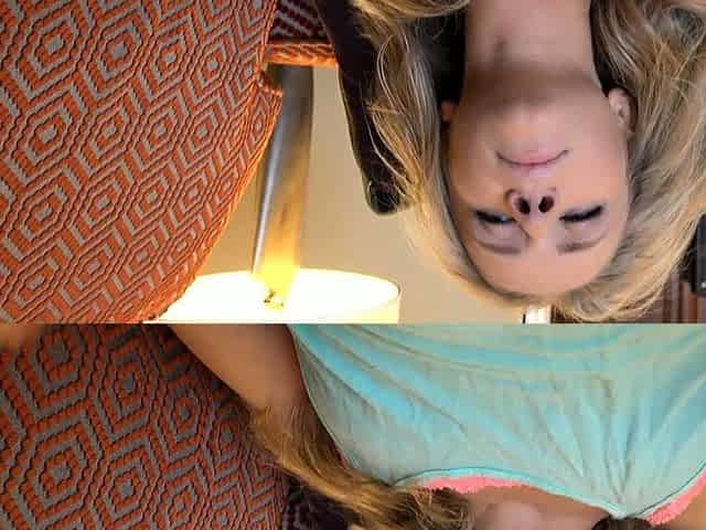 Natural busty blonde blowjob and banging POV