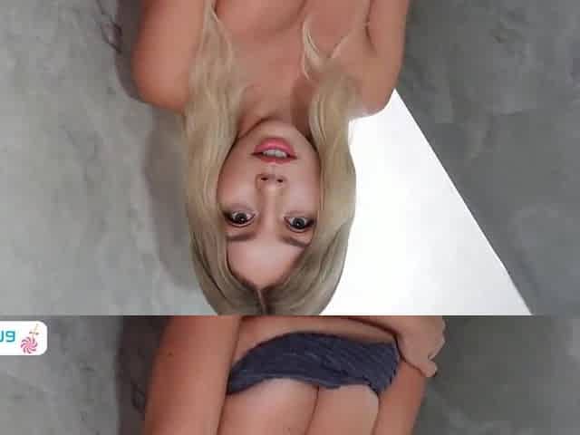 "I didn't break the Shower!"- Step Sister Takes Large Ejaculation