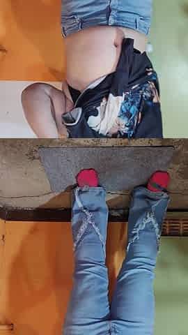 big beautiful woman mother I'd like to fuck disrobes in the basement