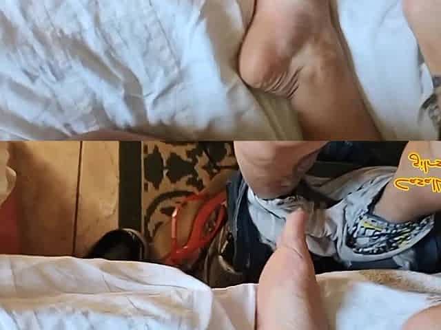 Blonde Girl Sticking Her Butt Out, Showing off Her Hairy Pussy.