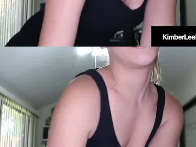 Shlong Sucking Kimber Lee Shuts The Door & Blows Your Cock!