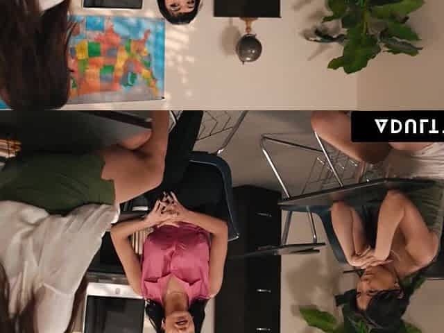 ADULT TIME - Closeted Lulu Chu 1st three-Way With Lesbo Teacher Chloe Amour & mother I'd like to fuck Little Puck