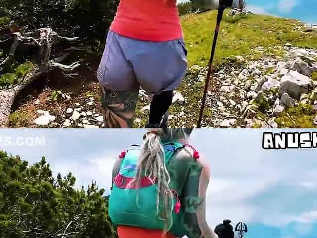 Tattoo Girl Gets Fucked Outdoors While Trail Running - Pov Public Outdoor Sex - Lily Lu