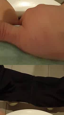 Rubbing My Wet Horny Kinky Pussy Through My Panties, While My Roommate Is Making Dinner