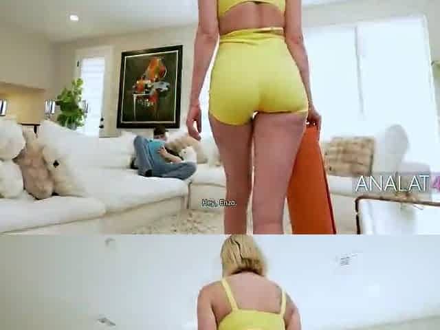 Step Daddy's Girlfriend Shows Me What Her Booty Gap Can Do