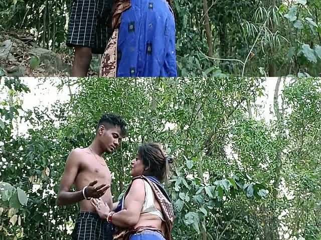 Chubby Aunty Sex In Forest!! Big Cock Thief Fuck And Make Her Cum!!!