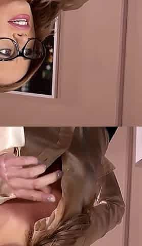 Hot Secretary Sucks and Fucks on the Table with Boss' Cock