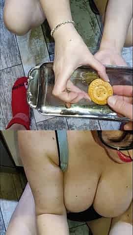 Got Milk? Cookie and Cum - Cum on Food