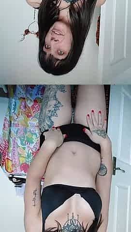 Tattoed Amateur Webcam Girl Hot Dildo Action Masturbation