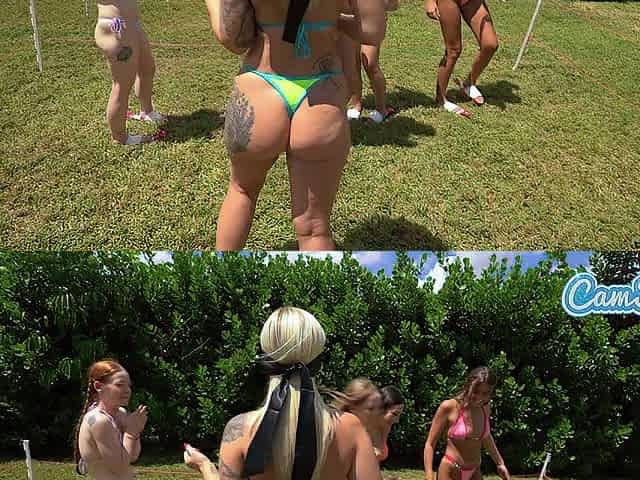 Camsoda - Blindfolded Chicken Game Large Ass Flogging