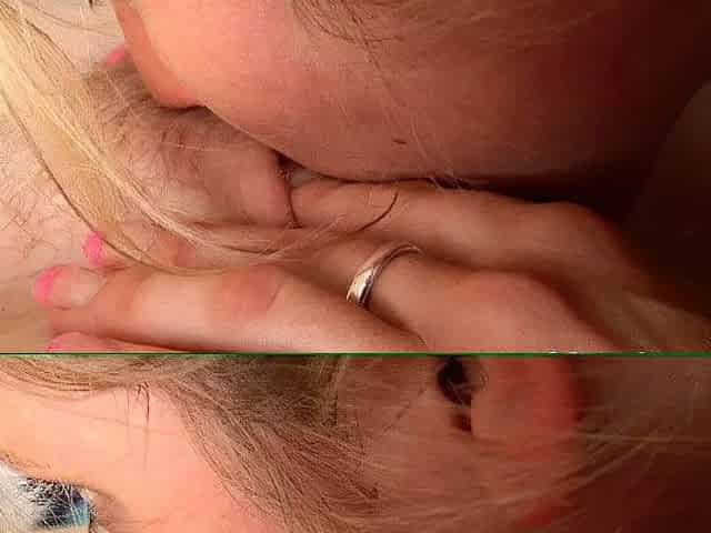 StrapOn Lesbian with big boobs fucks her blonde sexy GF