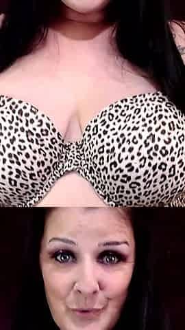 Beating off Titty Tease Denial