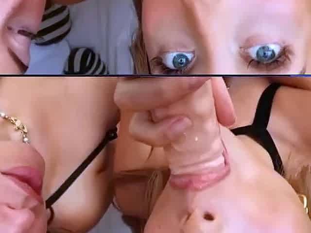 Rose Hart Duo Blowjob With Lillian Phillips