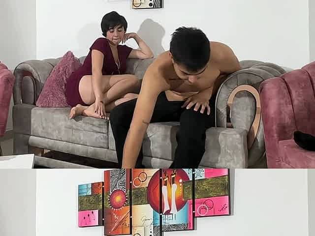 My Stepdad Hires Me a Sexy Bodyguard Who When I'm Bored Lets Me Play with His Huge Cock