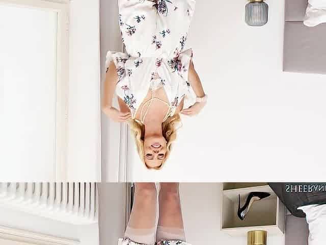 Swedish Czech mother I'd like to fuck Lynna Nilsson masturbates in white ff nylons