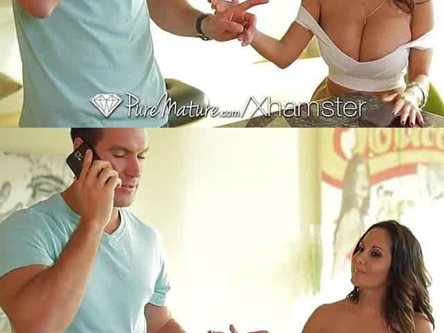 HD PUREMATURE - Ava Addams with giant rack gets her man hard