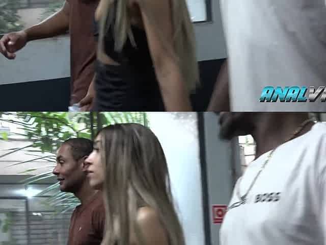 Petite Latina Hottie Gets DPed by Two Fat Cocks After Party
